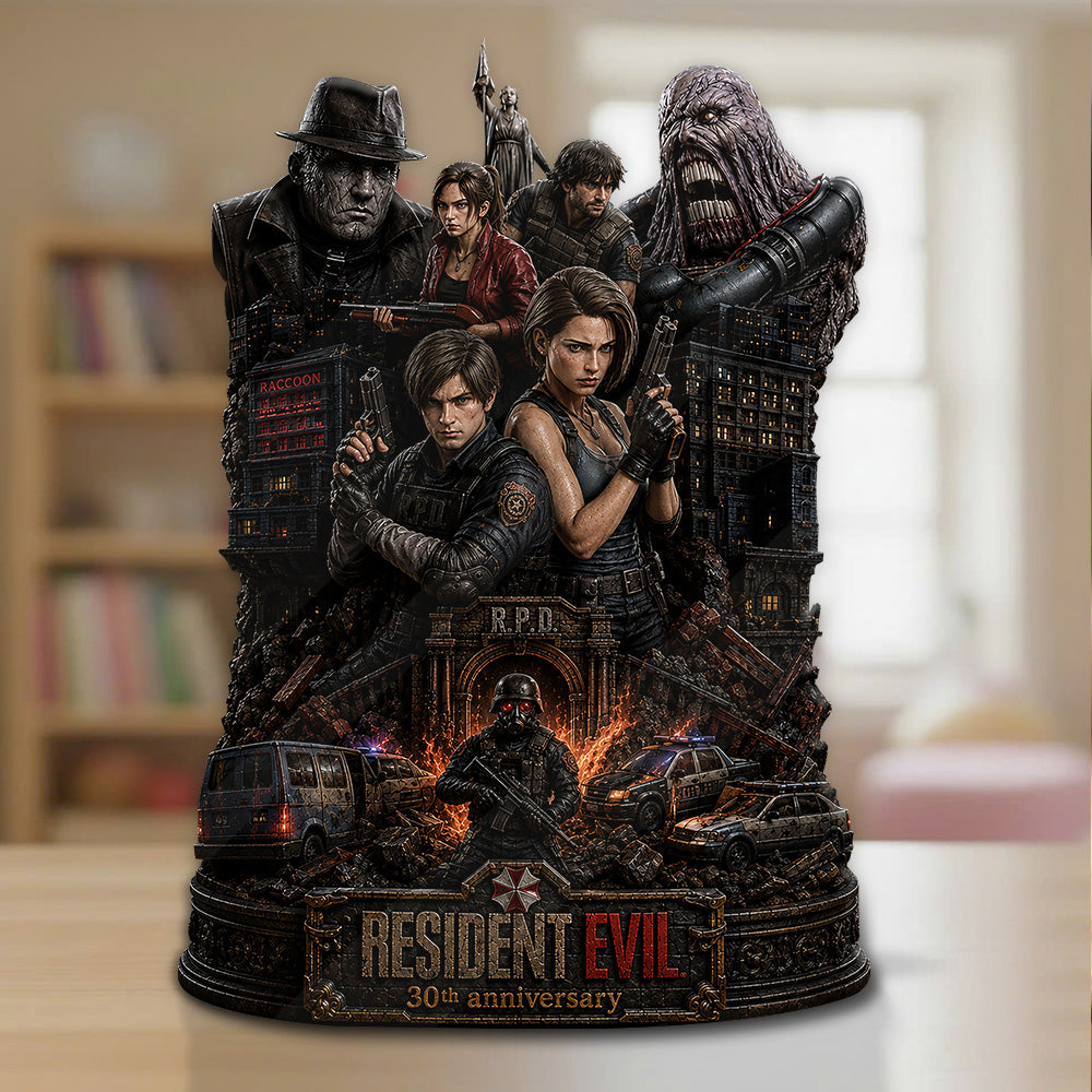 Resident Evil 30th Anniversary Custom Shape Acrylic Plaque – GNE7270