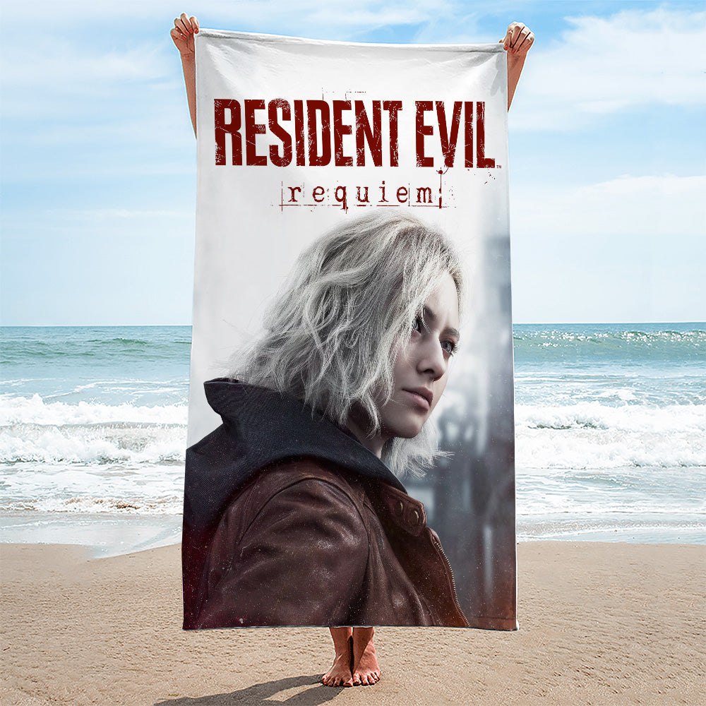 Resident Evil Requiem Rectangle Beach Towel – GNE5294