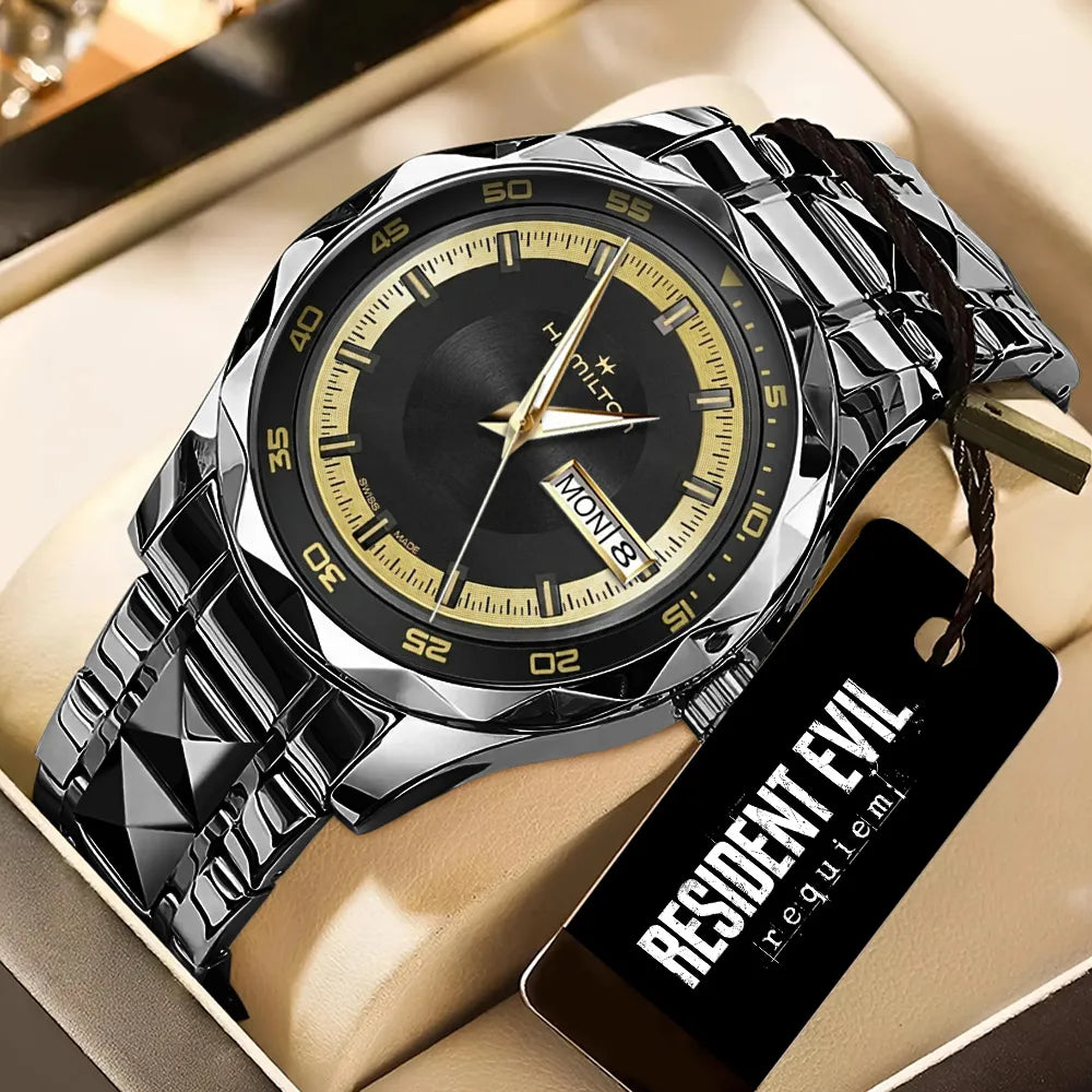 Resident Evil Requiem x Grace Ashcroft Alloy Luxury Quartz Watch – GNE5314