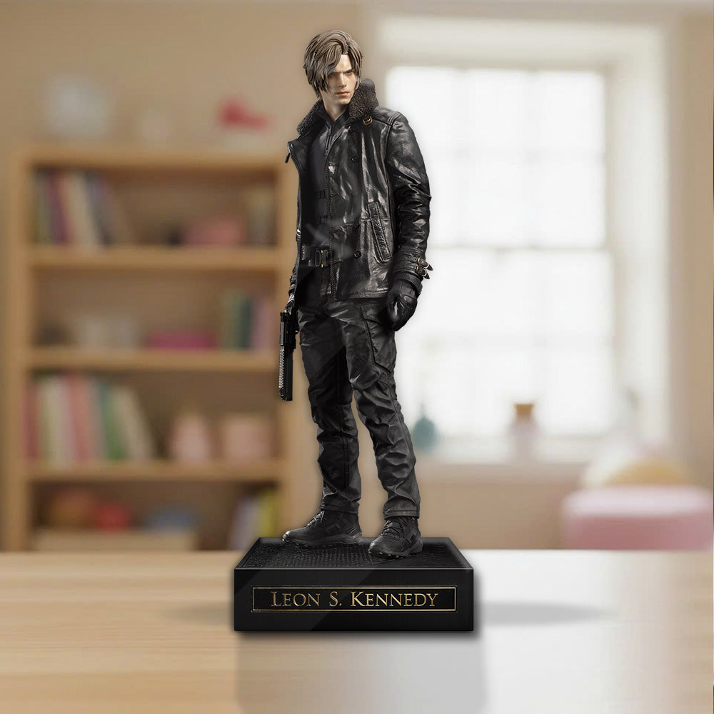 Resident Evil Requiem x Leon Scott Kennedy Custom Shape Acrylic Plaque – GNE5306