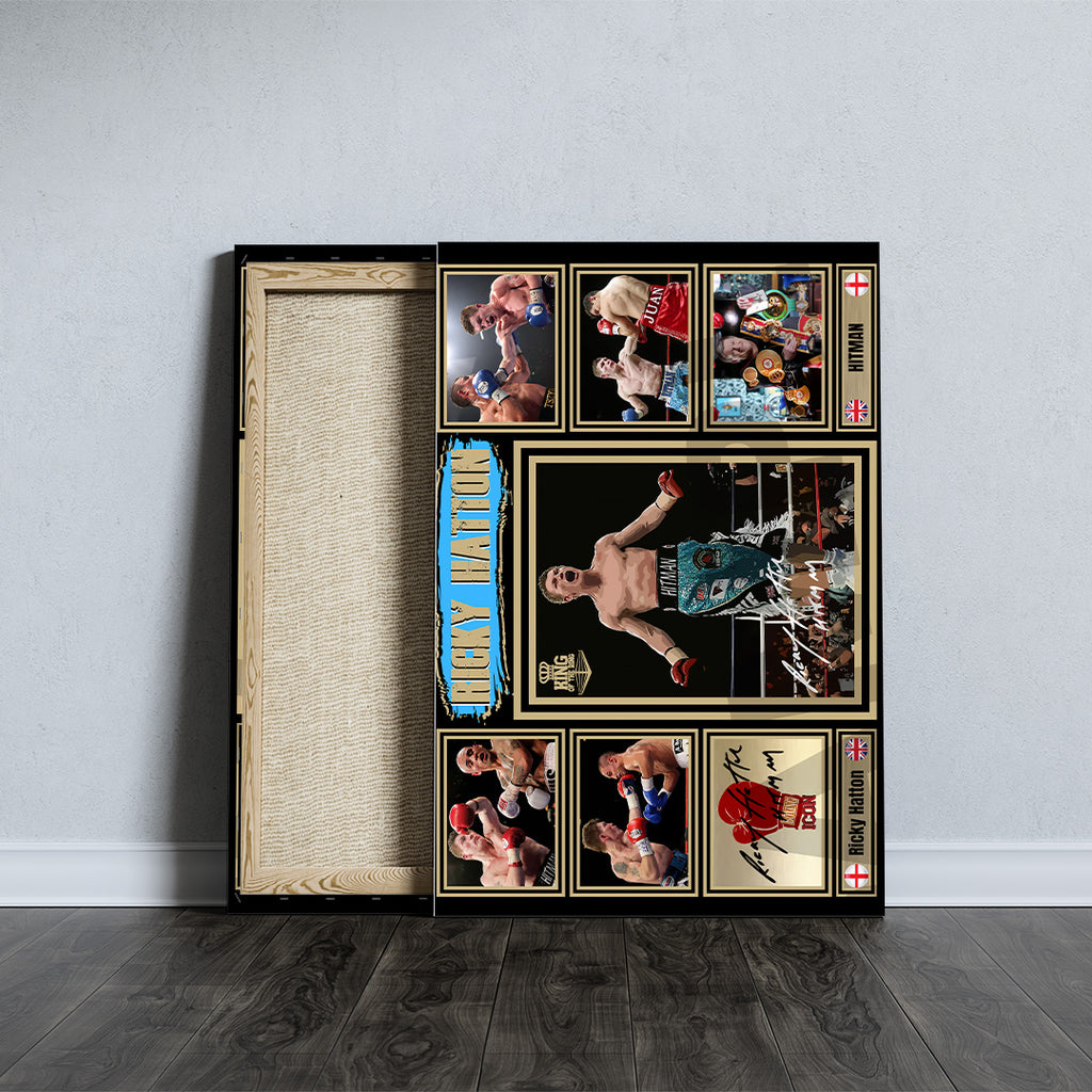 Ricky Hatton Rectangle Canvas With Inner Frame – TANTN16231