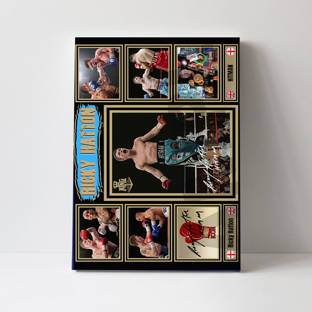 Ricky Hatton Rectangle Canvas With Inner Frame – TANTN16231