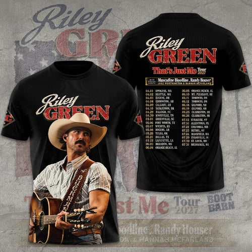 Riley Green: That's Just Me Tour 2027 3D Apparel – GNE8930