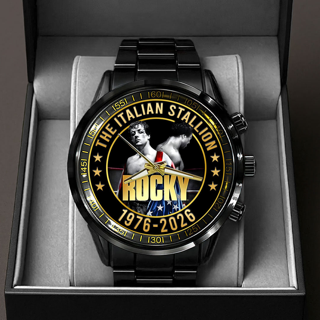 Rocky 50th Anniversary Black Stainless Steel Watch – HOATT15590