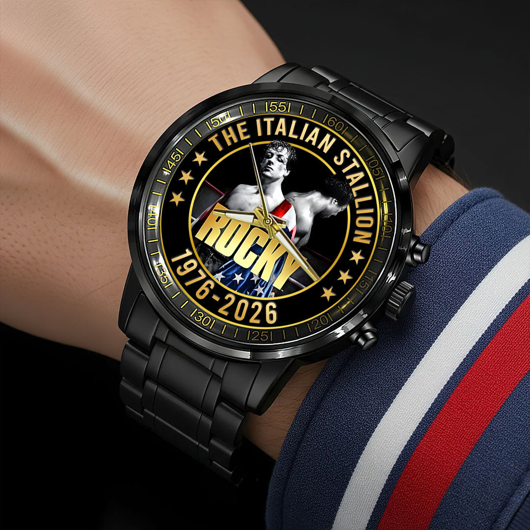 Rocky 50th Anniversary Black Stainless Steel Watch – HOATT15590