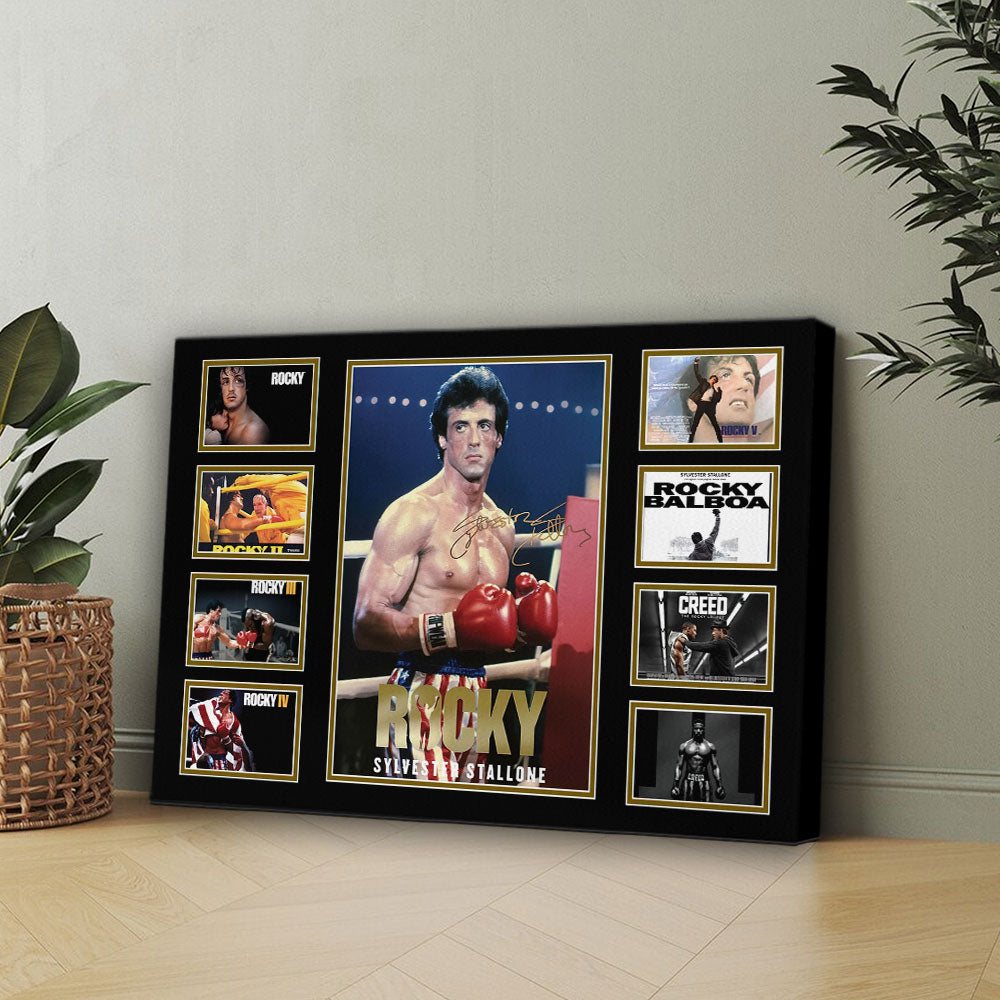 Rocky 50th Anniversary Rectangle Canvas With Inner Frame – HOATT15468