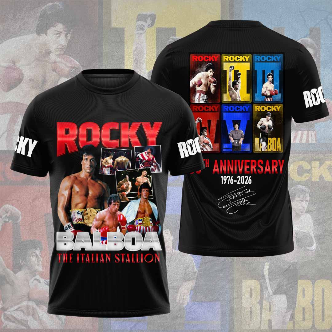 Rocky 50th Anniversary 3D Apparel – HOATT15556