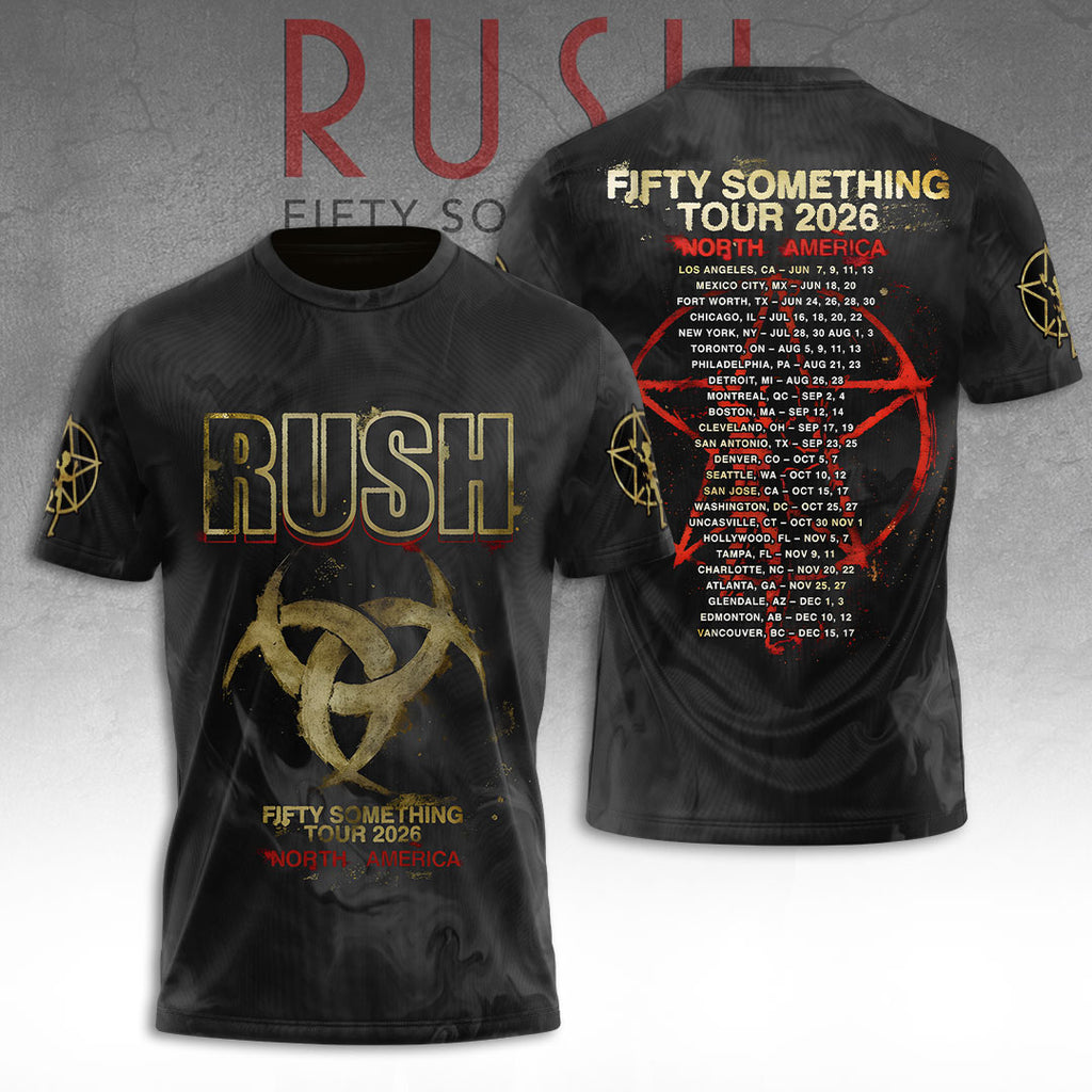 Rush Fifty Something Tour 2026 3D Apparel – TANTN23523