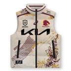 Brisbane Broncos Premiers 2025 3D Sleeveless Down Jacket – TMTHU1634
