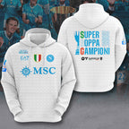 S.S.C. Napoli 2025 Italian Super Cup Champions 3D Apparel – MAITM14193