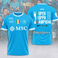 S.S.C. Napoli 2025 Italian Super Cup Champions 3D Apparel – MAITM14191