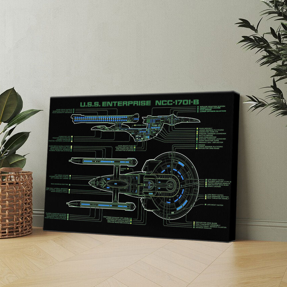 Star Trek Rectangle Canvas With Inner Frame – TMTHU1063