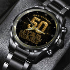Star Wars 50th Anniversary Black Stainless Steel Watch – TMTHU1232