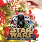 Star Wars x Christmas Custom Shape 2-sided Acrylic Ornament – TMTHU1439
