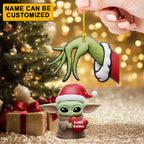 Personalized Star Wars x Grinch Custom Shape 2-sided Acrylic Ornament – TMTHU1560