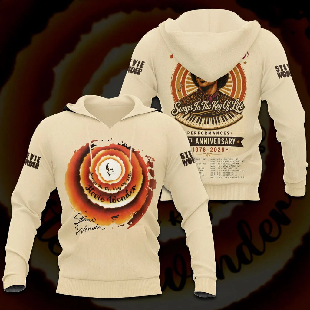 Stevie Wonder Songs in the Key of Life 50th Anniversary Tour 3D Apparel – GNE8493