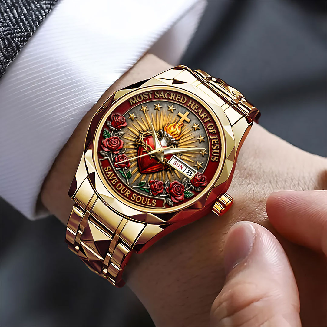 Sacred Heart of Jesus Alloy Luxury Quartz Watch – TANTN21226