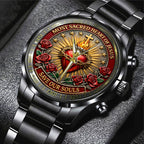 Sacred Heart of Jesus Black Stainless Steel Watch – TANTN21227