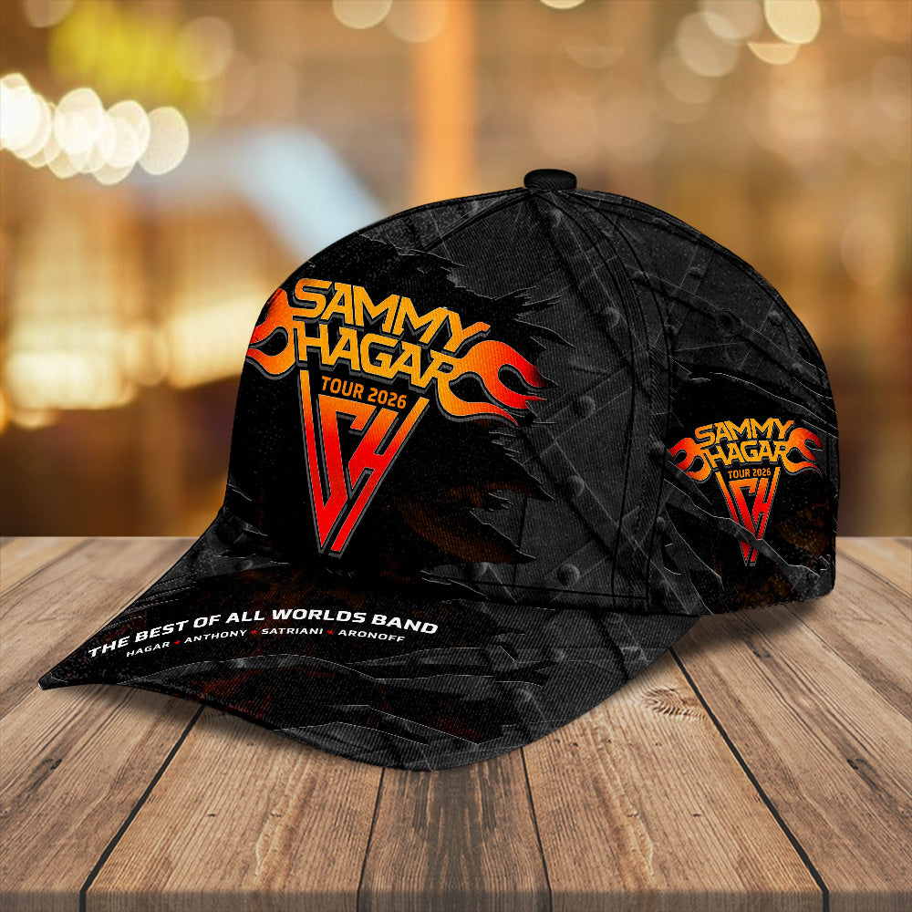 Sammy Hagar: The Best of All Worlds Band 2026 Tour Classic Cap – GNE7758
