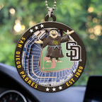 San Diego Padres Custom shape 2-sided Acrylic Car Ornament – HOATT13054