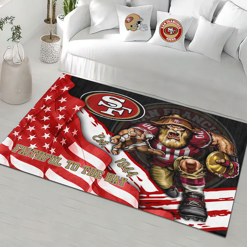 San Francisco 49ers Rectangular Rug – HOATT13177
