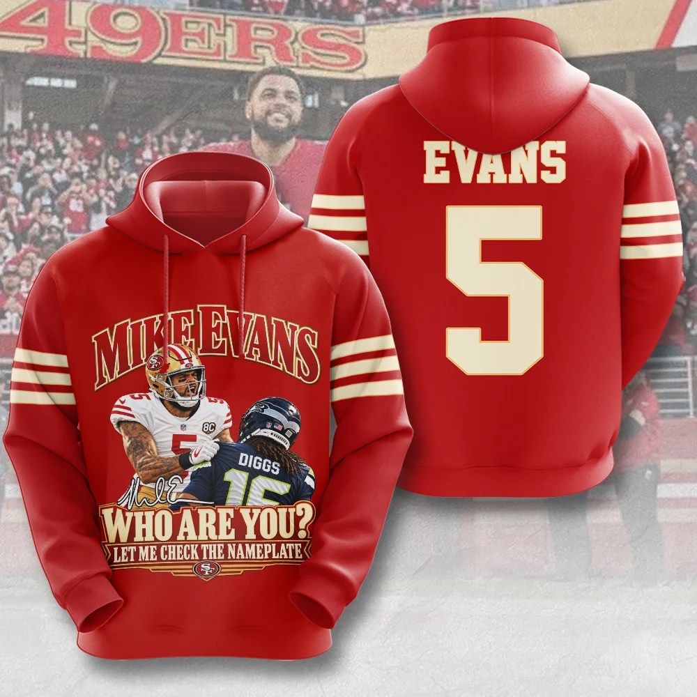San Francisco 49ers x Mike Evans 3D Apparel – MAITM15429