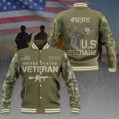 San Francisco 49ers x US Veterans Varsity Jacket – MAITM12829