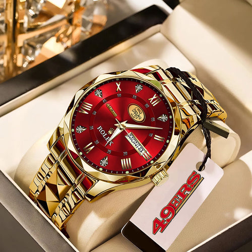 San Francisco 49ers x Rolex Alloy Luxury Quartz Watch – MAITM13409