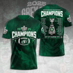 Saskatchewan Roughriders 2025 Grey Cup Champions 3D Apparel – TANTN18825