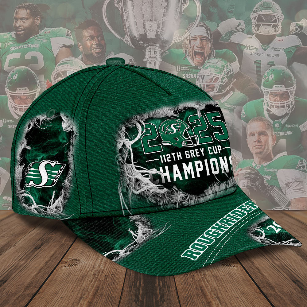 Saskatchewan Roughriders 2025 Grey Cup Champions Classic Cap – TMTHU2237