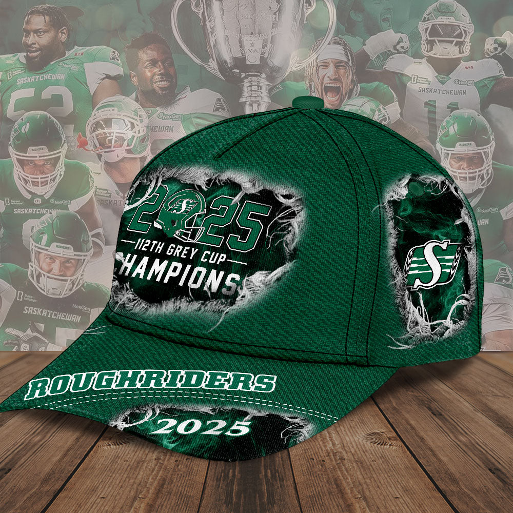 Saskatchewan Roughriders 2025 Grey Cup Champions Classic Cap – TMTHU2237