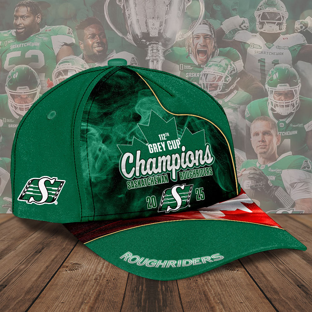 Saskatchewan Roughriders 2025 Grey Cup Champions Classic Cap – TMTHU3707