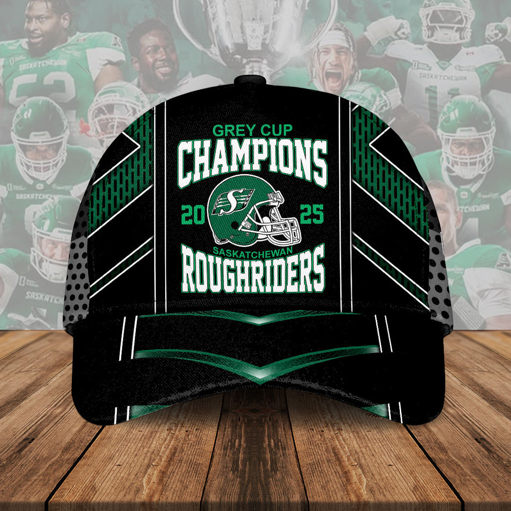 Saskatchewan Roughriders 2025 Grey Cup Champions Classic Cap – HOATT14699