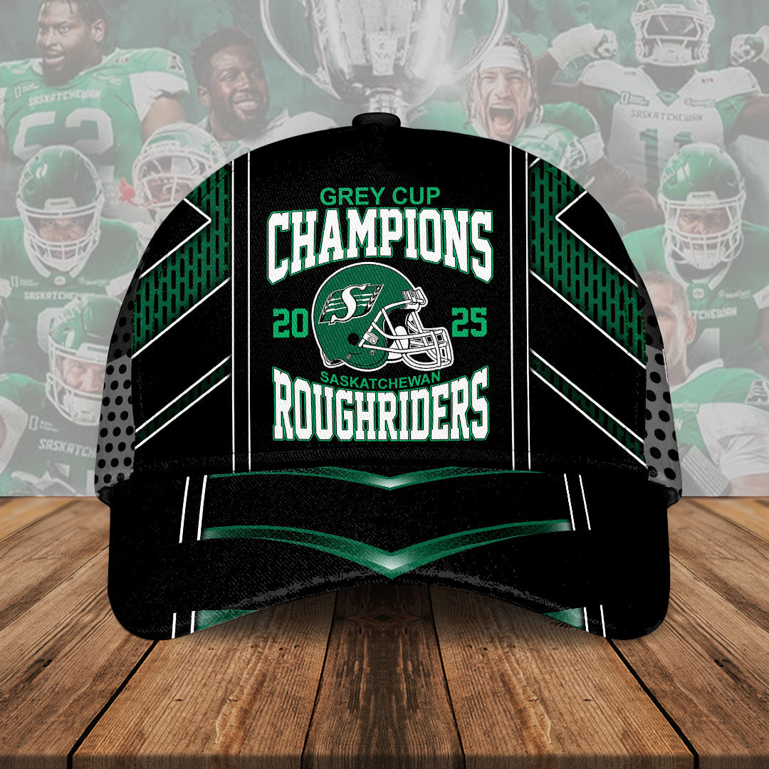 Saskatchewan Roughriders 2025 Grey Cup Champions Classic Cap – HOATT14699