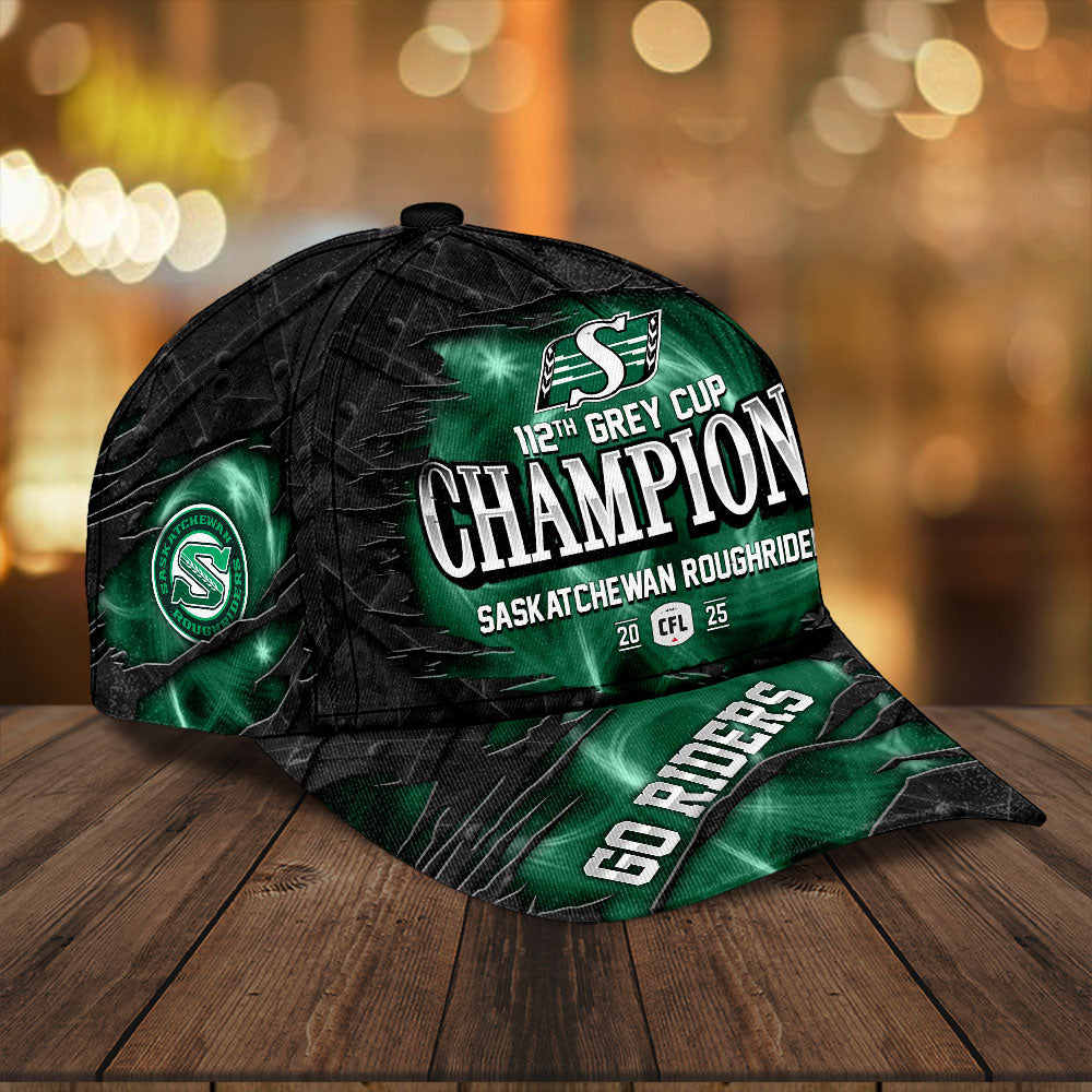Saskatchewan Roughriders 2025 Grey Cup Champions Classic Cap – HOATT14719