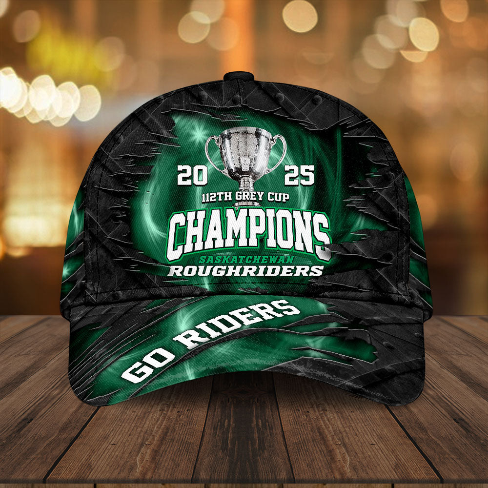 Saskatchewan Roughriders 2025 Grey Cup Champions Classic Cap – HOATT14735