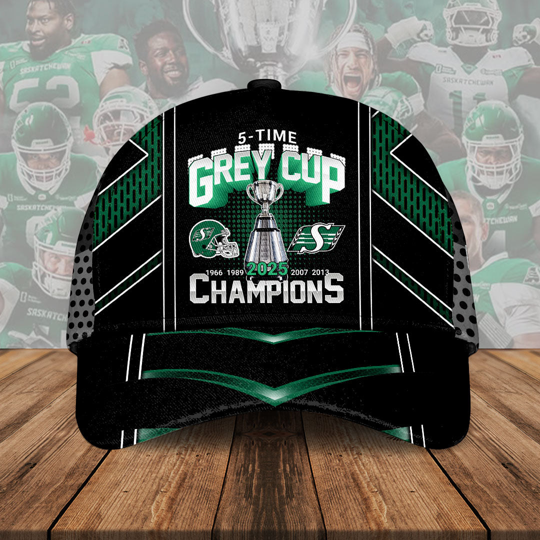 Saskatchewan Roughriders 2025 Grey Cup Champions Classic Cap – HOATT14743