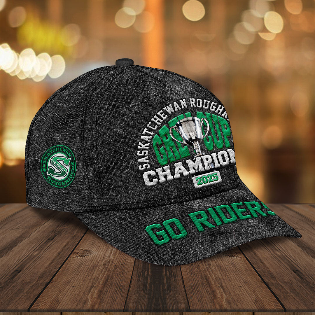 Saskatchewan Roughriders 2025 Grey Cup Champions Classic Cap – HOATT14865