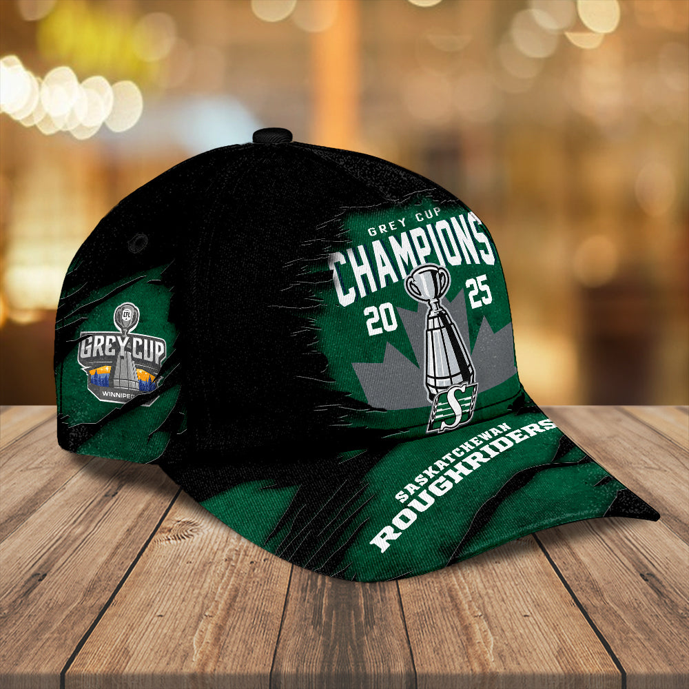 Saskatchewan Roughriders 2025 Grey Cup Champions Classic Cap – TANTN18829