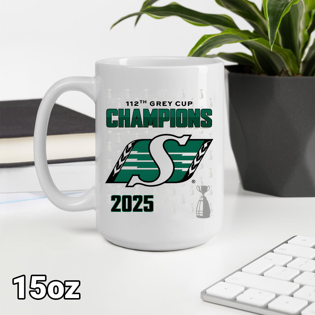 Saskatchewan Roughriders 2025 Grey Cup Champions Ceramic Mug – MAITM13860