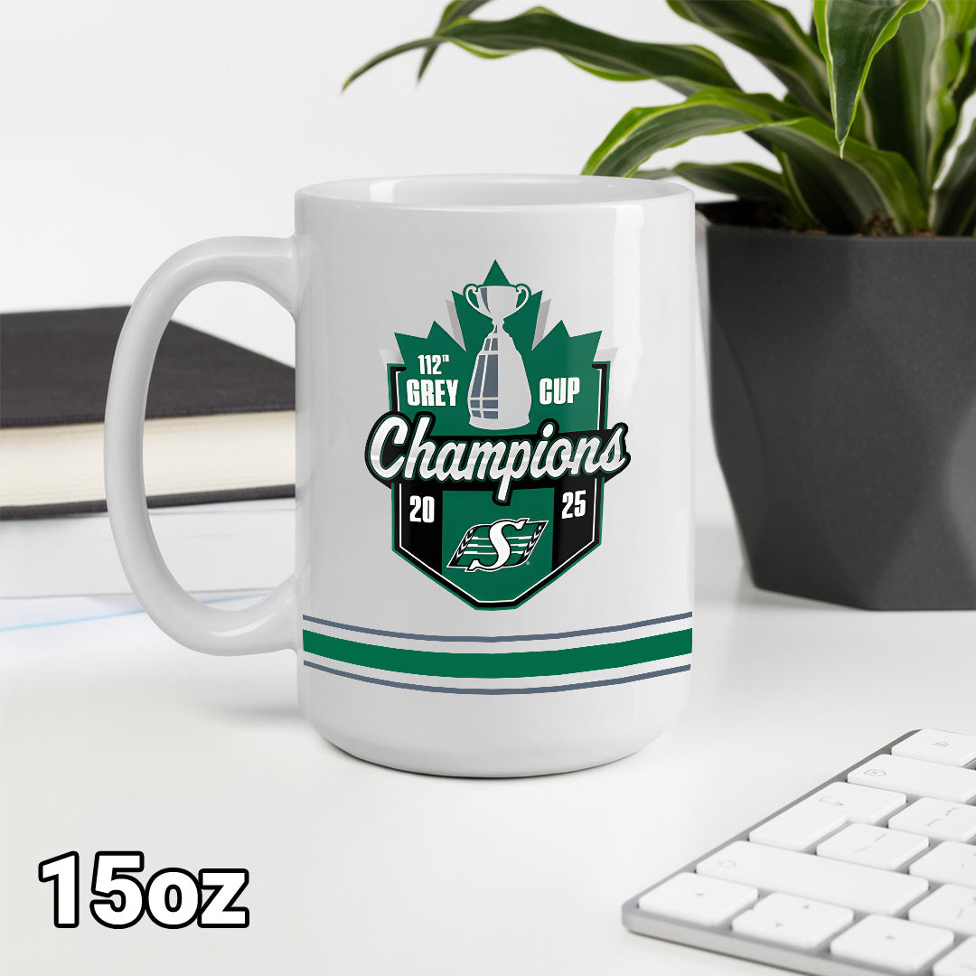 Saskatchewan Roughriders 2025 Grey Cup Champions Ceramic Mug – MAITM13861