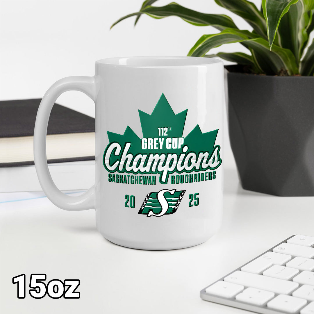 Saskatchewan Roughriders 2025 Grey Cup Champions Ceramic Mug – MAITM13862