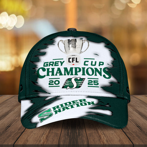 Saskatchewan Roughriders 2025 Grey Cup Champions Classic Cap – MAITM14045