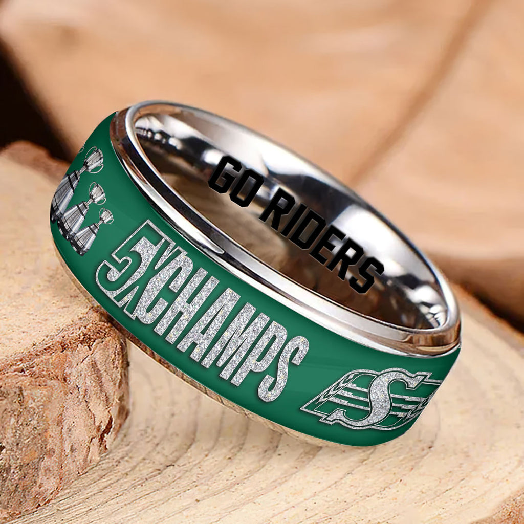 Saskatchewan Roughriders 2025 Grey Cup Champions Custom Alloy Ring – HOATT14763