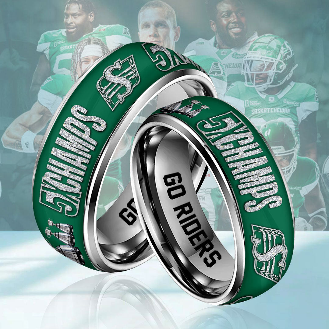 Saskatchewan Roughriders 2025 Grey Cup Champions Custom Alloy Ring – HOATT14763