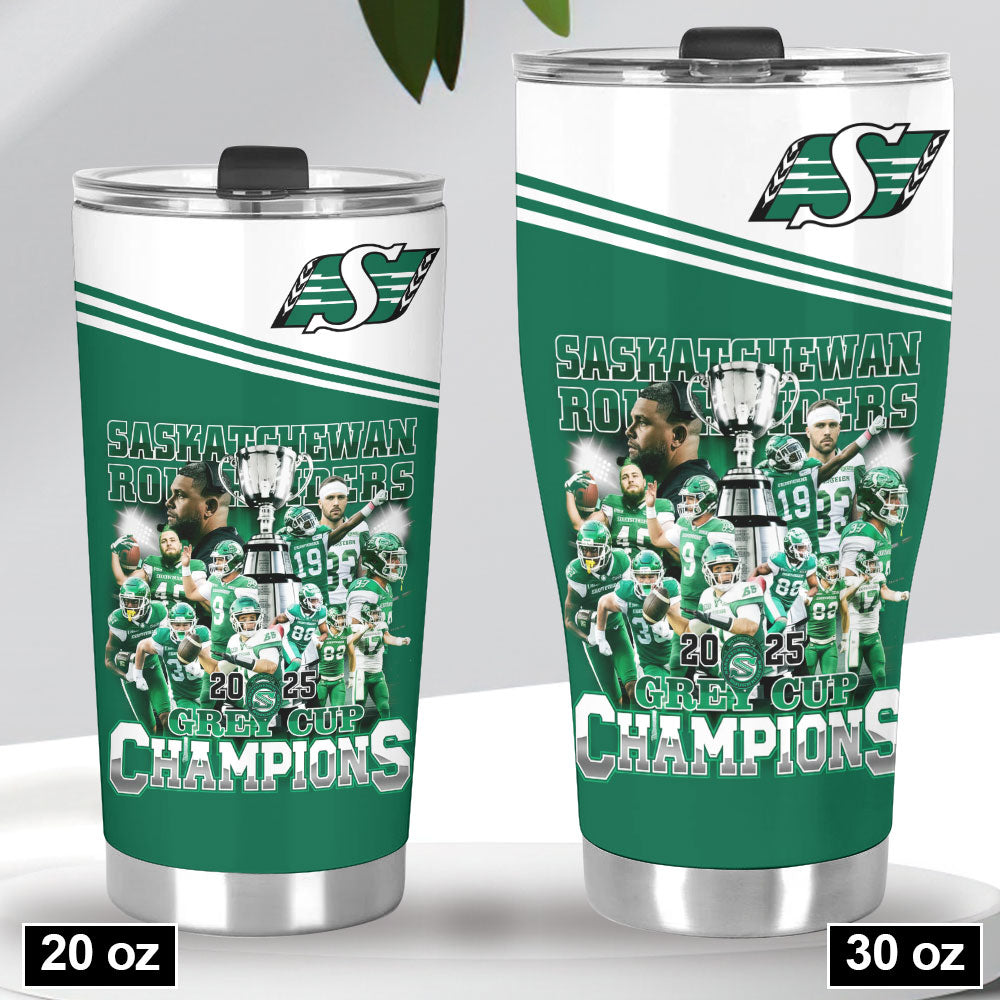 Saskatchewan Roughriders 2025 Grey Cup Champions Tumbler Cup – HOATT14714