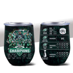 Saskatchewan Roughriders 2025 Grey Cup Champions Wine Tumbler – MAITM14044