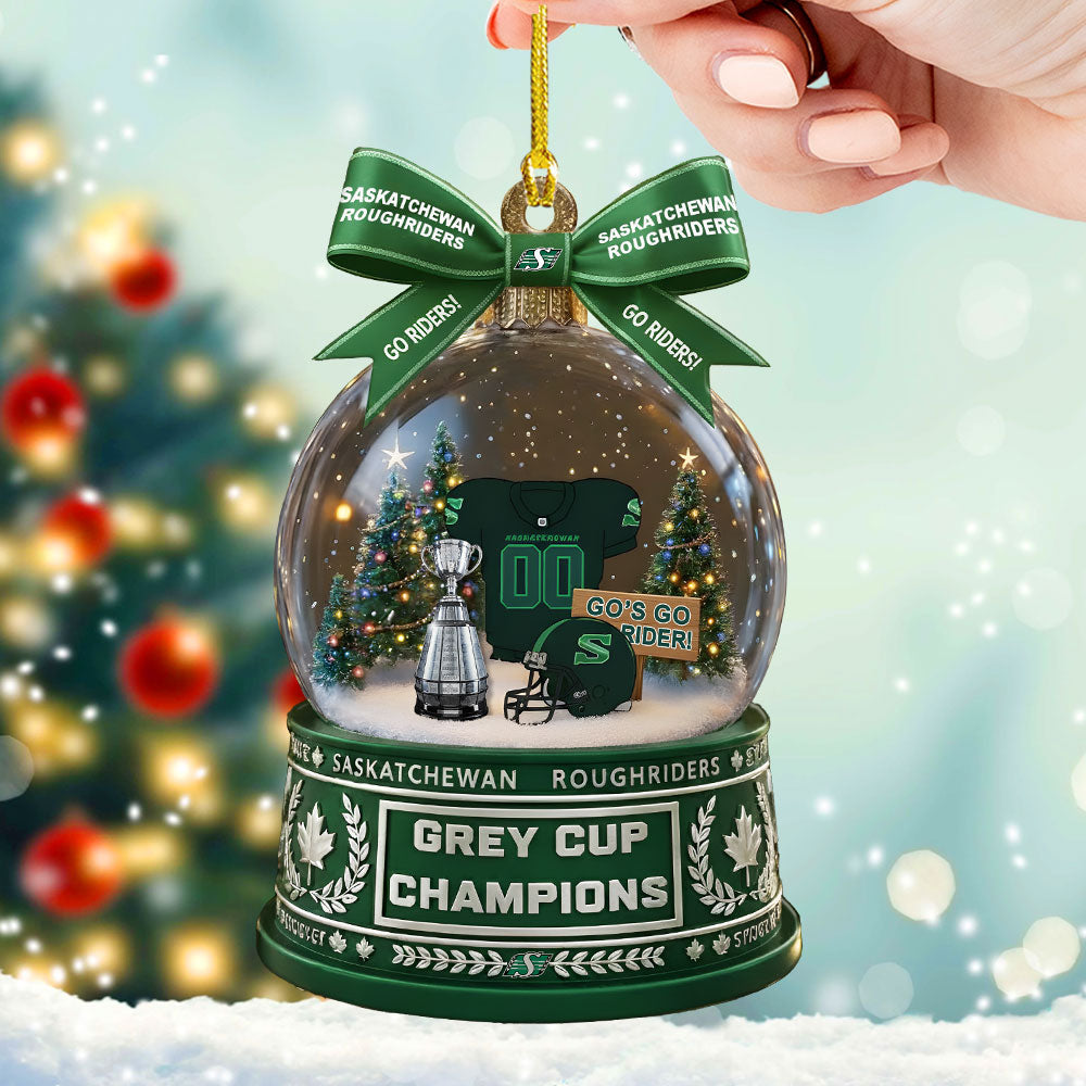 Saskatchewan Roughriders Custom Shape 2-sided Acrylic Ornament – TMTHU2397