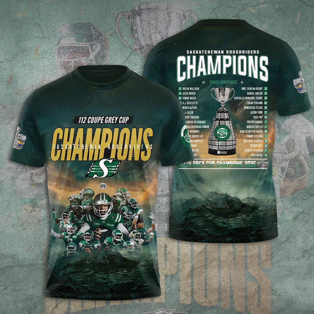 Saskatchewan Roughriders 3D Apparel – GNE4715