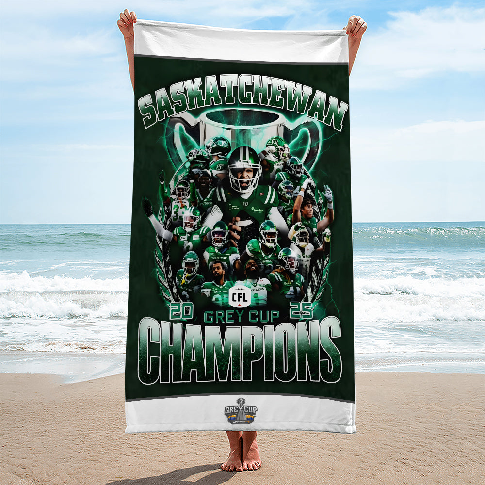 Saskatchewan Roughriders Rectangle Beach Towel – TMTHU2372